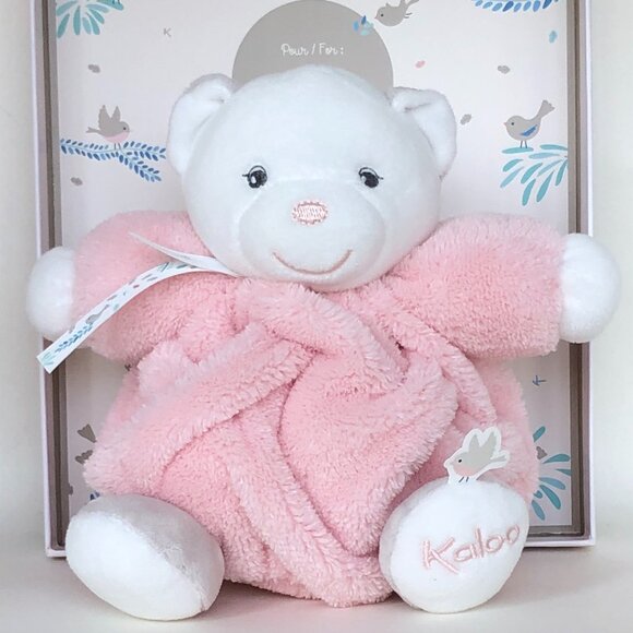 Kaloo Brand New Pink  Bear Soft Stuffed Animal Toy for Baby 🐻🎀 - Picture 1 of 13